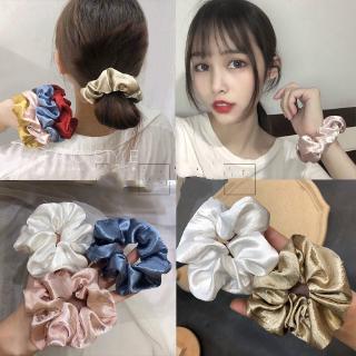  Dây buộc tóc đuôi ngựa đàn hồi chất lụa satin