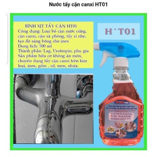 Bình xịt tẩy inox ht01,tẩy cặn canxi trên inox,tạo độ bóng cho inox,tẩy cặn trên vòi hoa sen