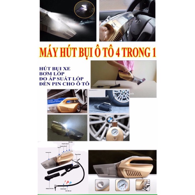 [SALE 10%] Máy hút bụi xe hơi 4 in 1