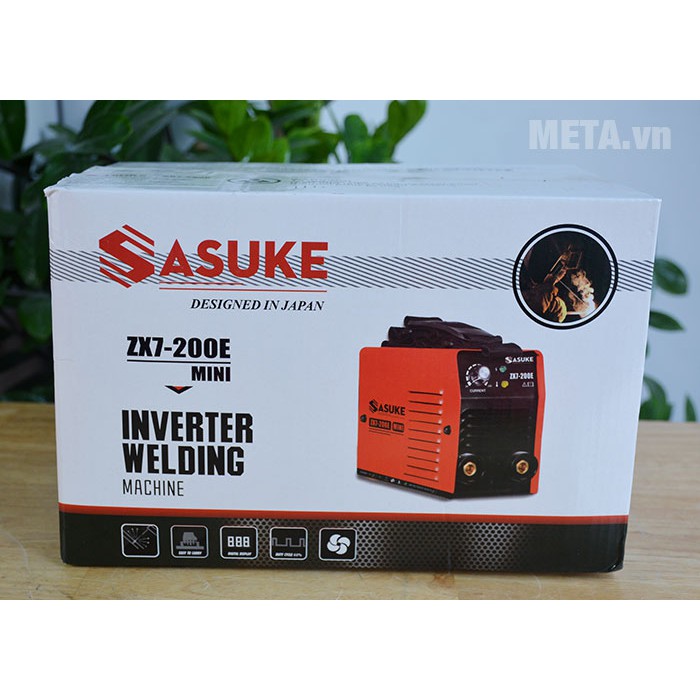 Máy hàn điện tử mini Sasuke ZX7 200E - Gia đình và thợ - Hàn được điện yếu