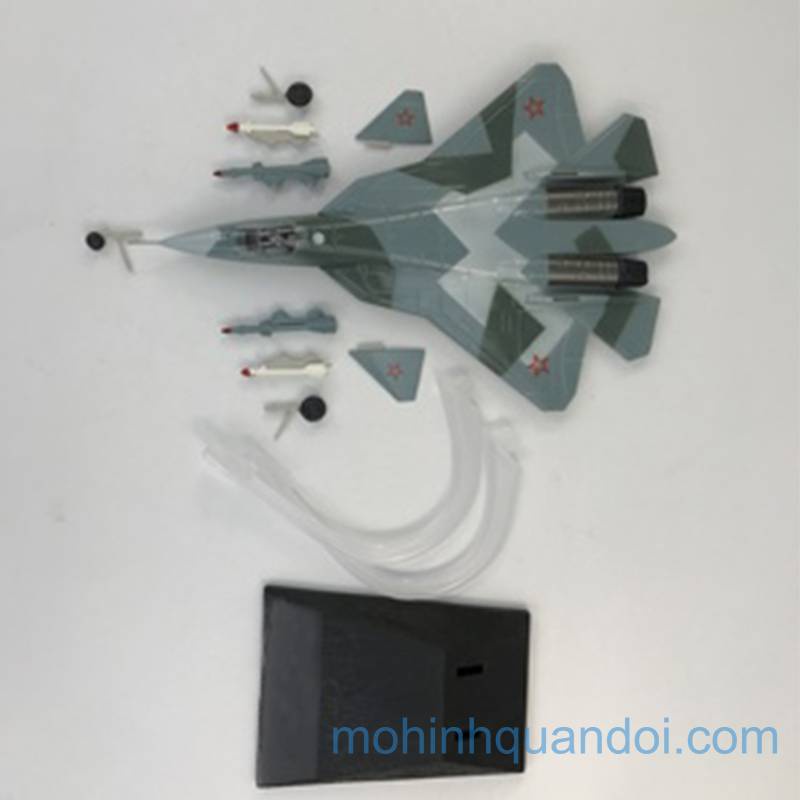 Mô hình máy bay Su-57 CỜ KQVN Nhựa ABS Dài 30cm