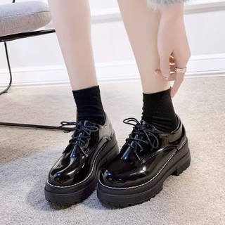 Boot Nữ 👢Freeship👢Giày bốt cổ thấp da bóng bibi
