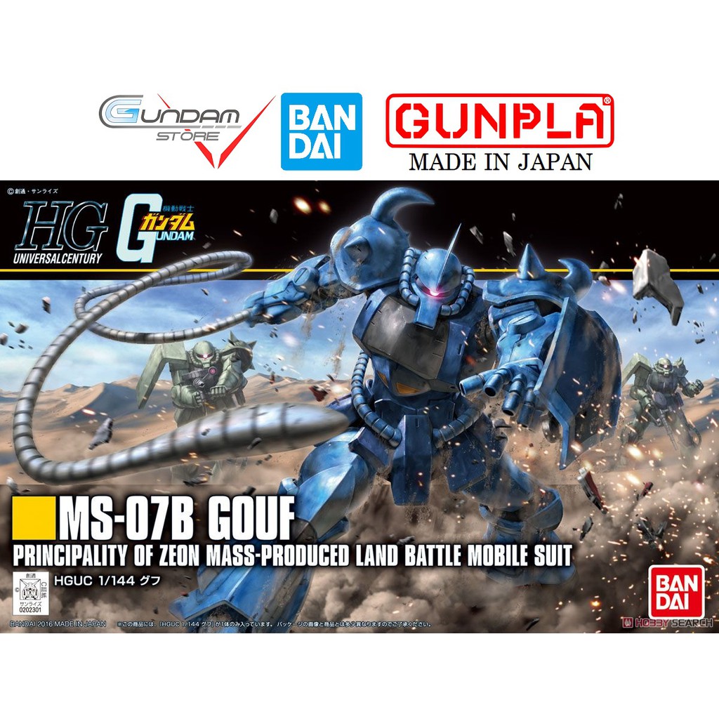 Mô Hình Gundam Hg Gouf MS-07B Bandai 1/144 Hguc Uc Đồ Chơi Lắp Ráp Anime Nhật