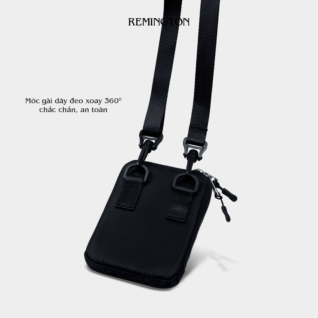 Túi đeo chéo mini nam nữ BRIAN BAG thiết kế nhỏ gọn chất liệu Oxford siêu bền chống nước thương hiệu REMINGTON