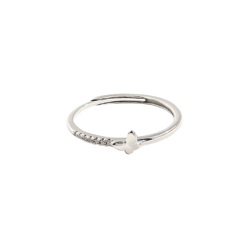 Nhẫn bạc nữ 925 free size Little Butterfly xinh xắn dễ thương Dế Bạc -N6047