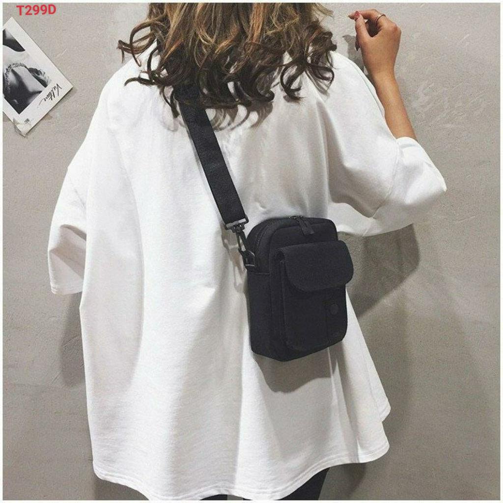 Túi Đeo Chéo Mini Unisex Nam Nữ Basic Messenger Mini Bag Nhỏ Gọn Tiện Dụng Đeo Vai Đi