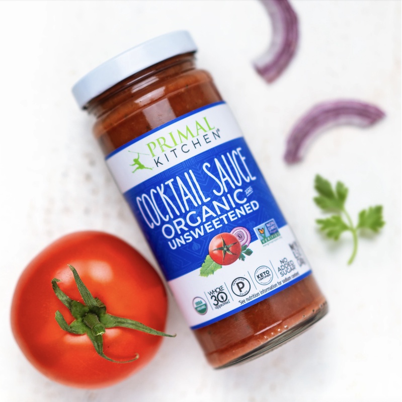 SỐT CHẤM HẢI SẢN COCKTAIL HỮU CƠ - KHÔNG THÊM ĐƯỜNG Primal Kitchen Unsweetened Cocktail Sauce - Organic, 241g (8.5 oz)