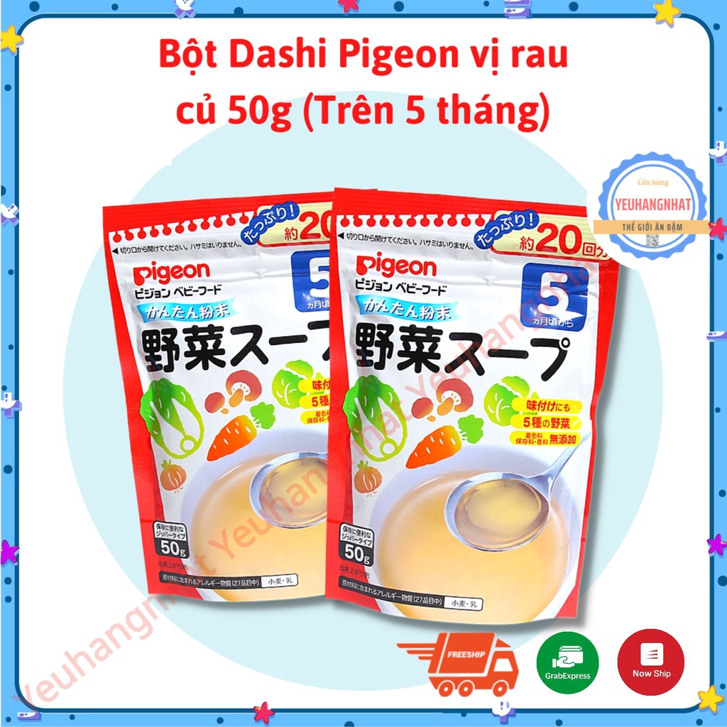 Bột nêm DASHI PIGEON Nhật Bản 50gram cho bé