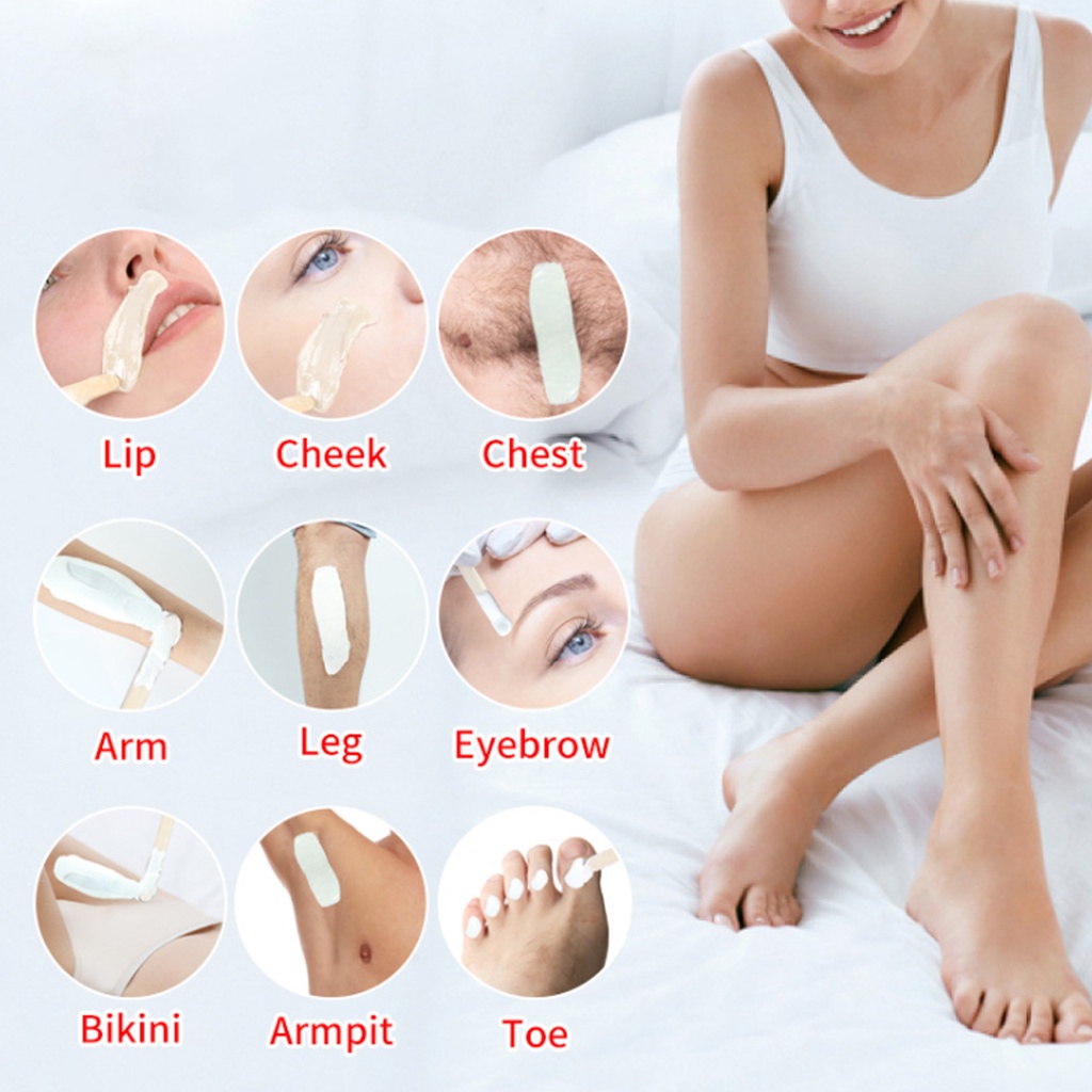 [Hàng mới về] Túi hạt đậu sáp tẩy lông tan chảy nhanh màu trắng 1000g