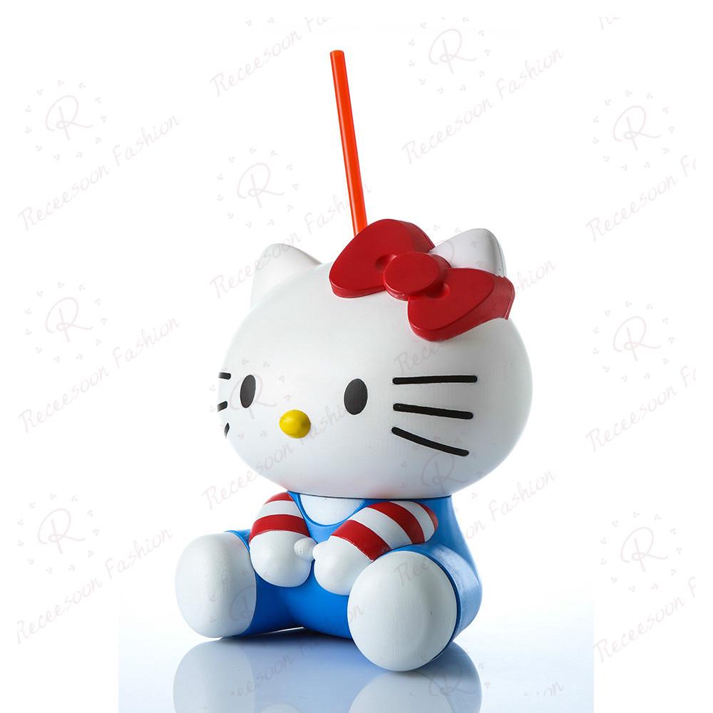 Bình nước Hello Kitty kèm ống hút