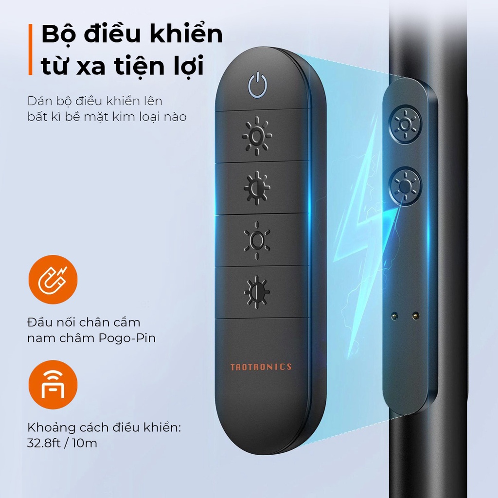 Đèn cây trang trí phòng khách, phòng ngủ Taotronics TT-DL095 - Bảo hành 24 tháng
