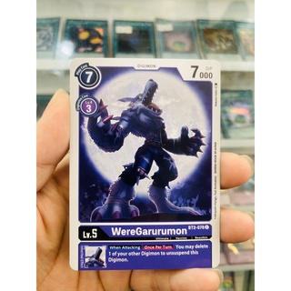 Thẻ bài digimon mã bt2-078 - weregarurumon - digimon - common
