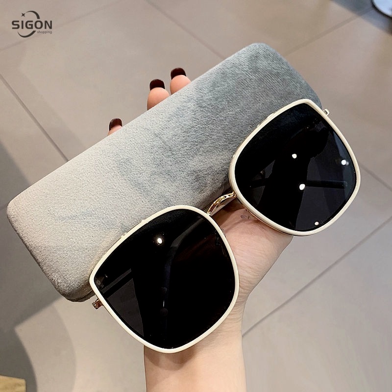 GM same style Korean sunglasses female photo funny picnic personality net celebrity sunglasses wild concave shape street shooting glasses
