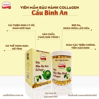 Viên mầm đậu nành collagen cầu bình an hsd 2021