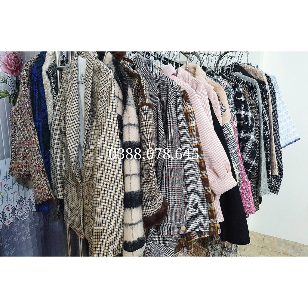 ÁO Khoác Dạ TWEED, Váy Dạ TWEED, Gile TWEED, Dạ Kẻ