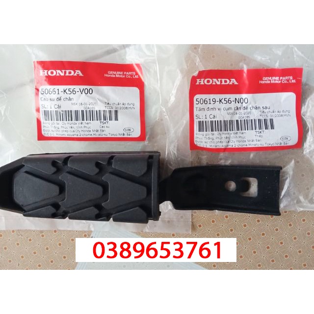 Cao su gác chân trước Winner v1/ Sonic 150 Zin chính hãng Honda