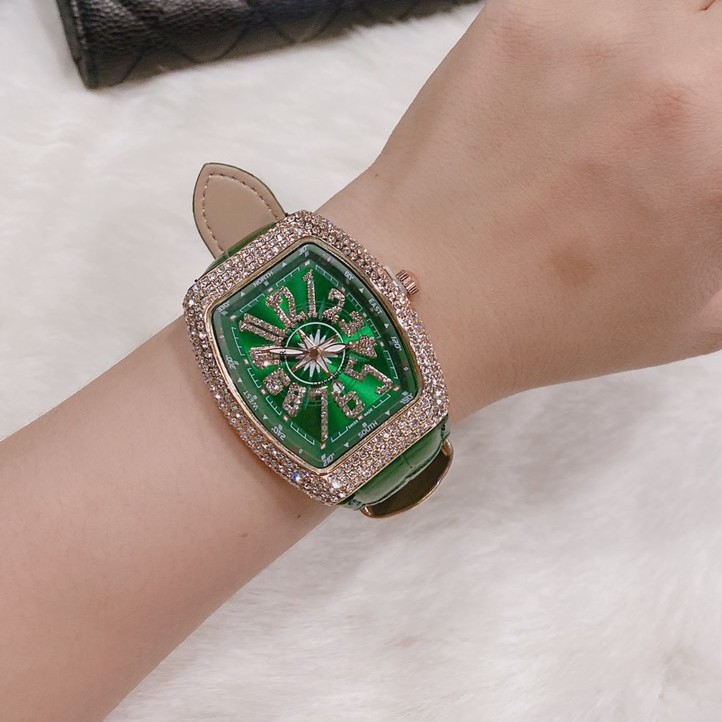 Đồng hồ Nữ Franck muller dây da, phiên bản sắc màu, hàng full box, thẻ bào hành 12 tháng - Dongho.franck.muller | BigBuy360 - bigbuy360.vn