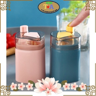 Hủ Đựng Tăm Nút Nhấn Tự Động Lấy Tăm Tiện Lợi Dễ Sử Dụng - Lọ đựng tăm xỉa răng tự động lấy tăm