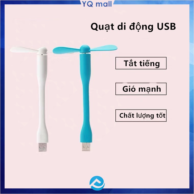 Quạt USB mini 2 cánh nhỏ gọn tiện dụng khi đi du lịch | BigBuy360 - bigbuy360.vn