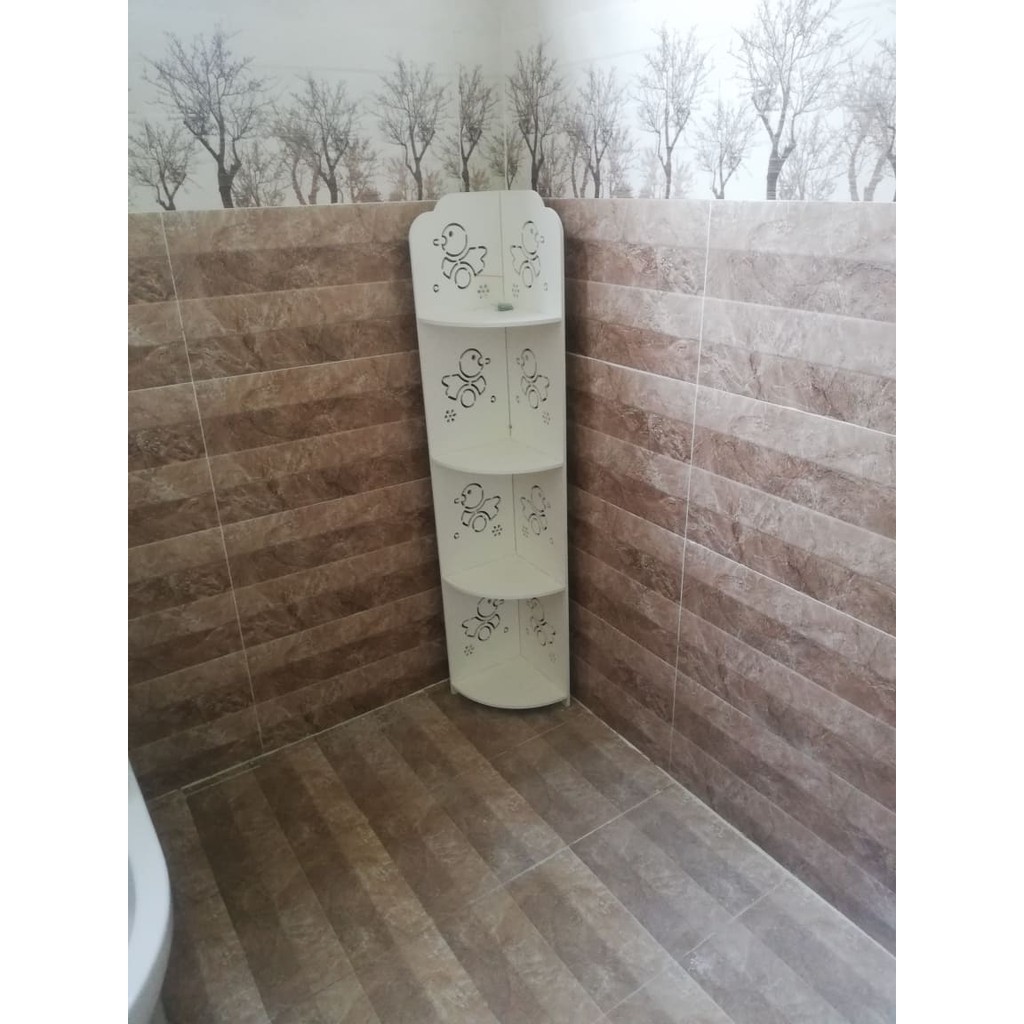 KỆ GÓC 4 TẦNG HỌA TIẾT CON VỊT IG231 | BigBuy360 - bigbuy360.vn