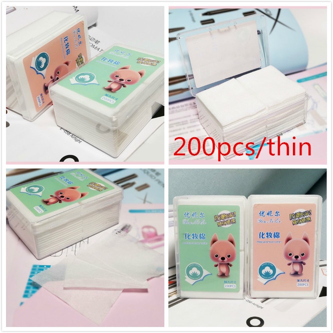 [Hàng mới về] Túi 100 bông tẩy trang hai mặt dày dặn tiện lợi sử dụng cho đi du lịch Bông tẩy trang Cotton Pads miếng