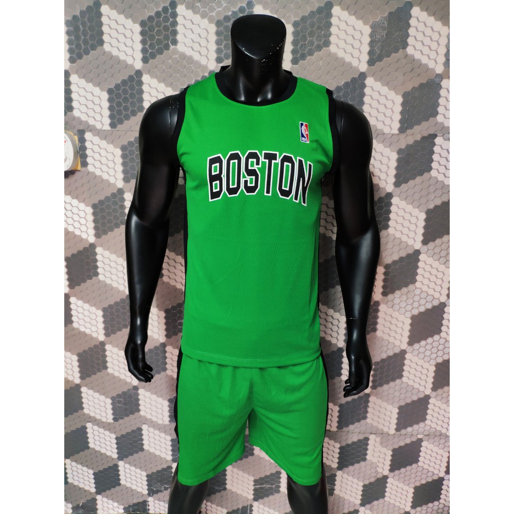 Quần áo bóng rổ BOSTON xanh lá phối đen