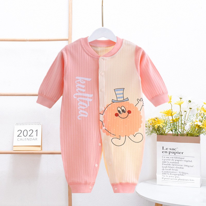 Body dài tay liền thân, bodysuit dài tay cotton Tre cho bé trai và bé gái sơ sinh từ 3-16kg, hàng đẹp xuất Hàn BD29