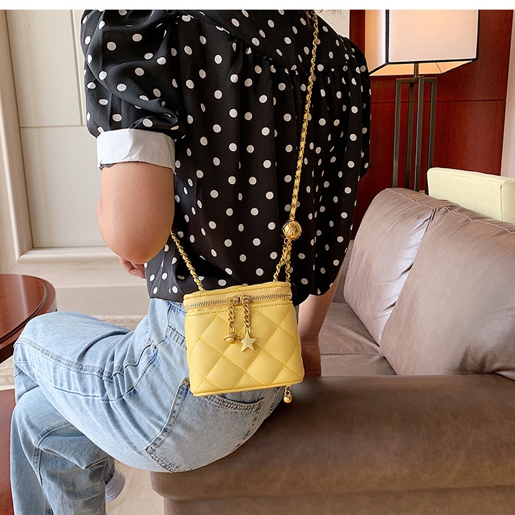 Túi Xách JASMIN NOIR Dây Xích Mỏng Phối Kim Sa Thời Trang Sang Trọng Cho Nữ