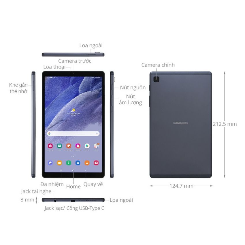 [Freeship Máy tính bảng Samsung Galaxy Tab A7/ Tab A7 lite 2021 mới 100% nguyên hộp hàng nhập khẩu | BigBuy360 - bigbuy360.vn