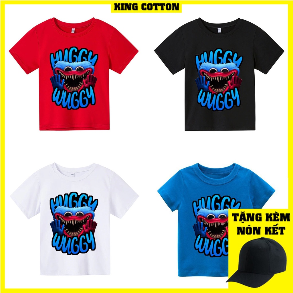 Áo thun cho bé huggy wuggy 07 Có size người lớn, King Cotton