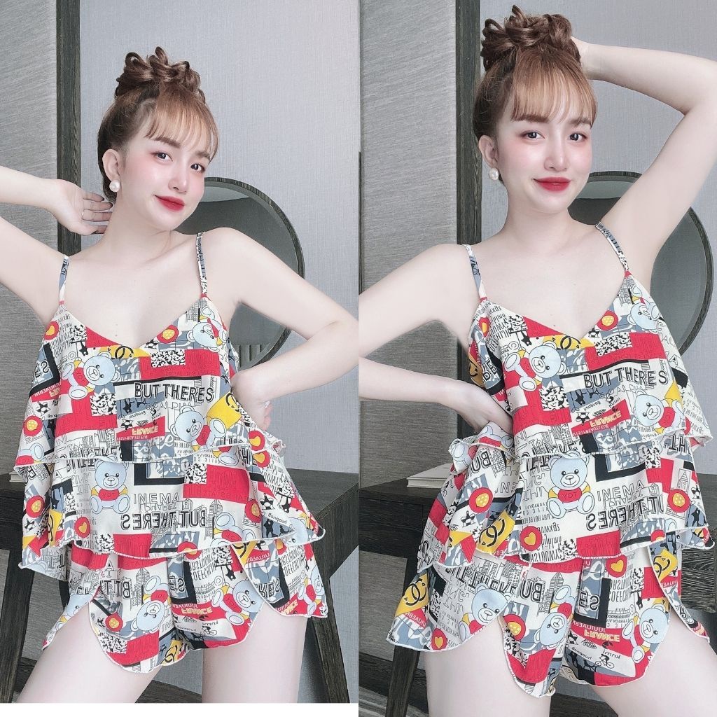 Đồ ngủ sexy BIGSIZE MIKY Đồ ngủ nữ lụa cao cấp mềm mại xinh xắn < 70kg