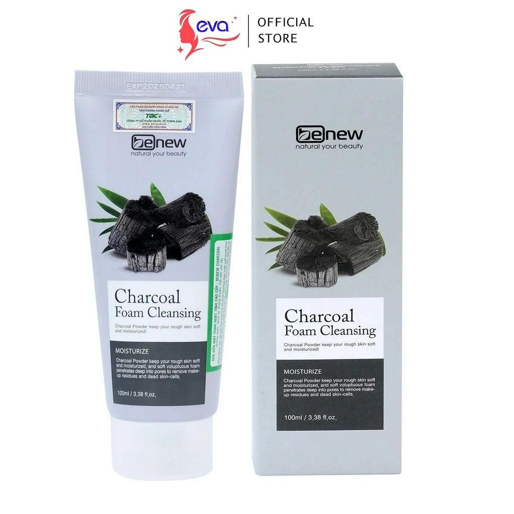 Sữa rửa mặt BENEW Charcoal Foam Cleasing 100 ml