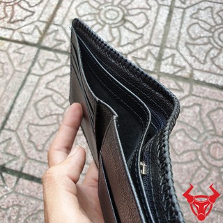 Bóp Da Cá Sấu Đan Viền VD0107