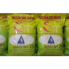 Gạo ST25 Bao 5kg, Gạo ST 25 Ngon Nhất Thế Giới