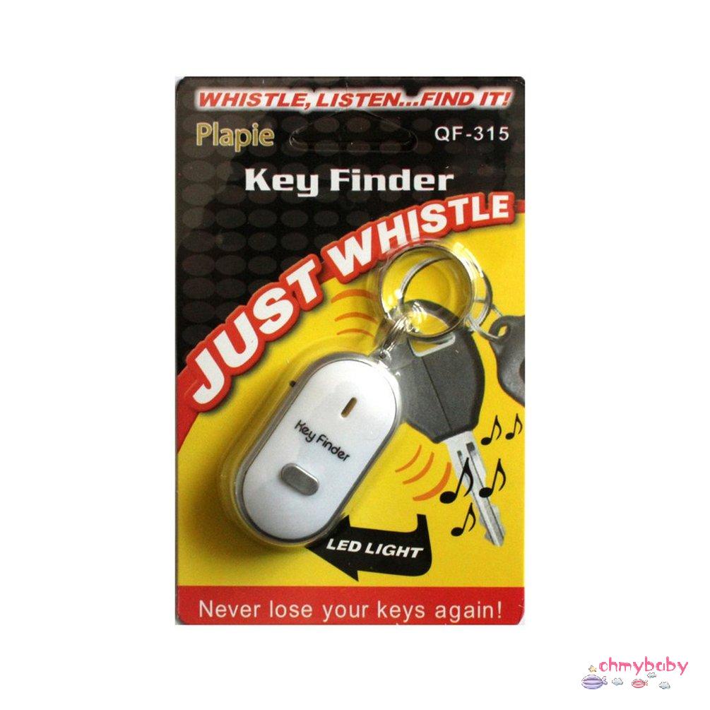【OMB】 LED Whistle Key Finder Flashing Sound Alarm Anti-Lost Keyfinder Locator