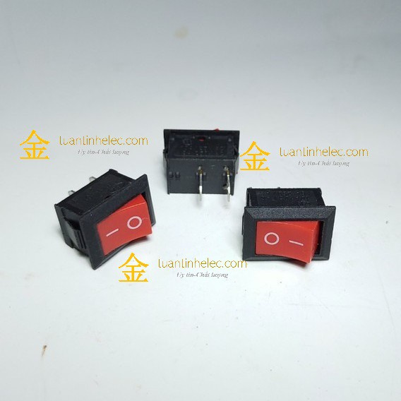 Công tắc bập bênh (NHỎ) 2 chân 15x21mm, công tắc ON/OFF 6A/250Vac, 10A/125Vac loại nhỏ 18x12mm #phụ tùng thay thế