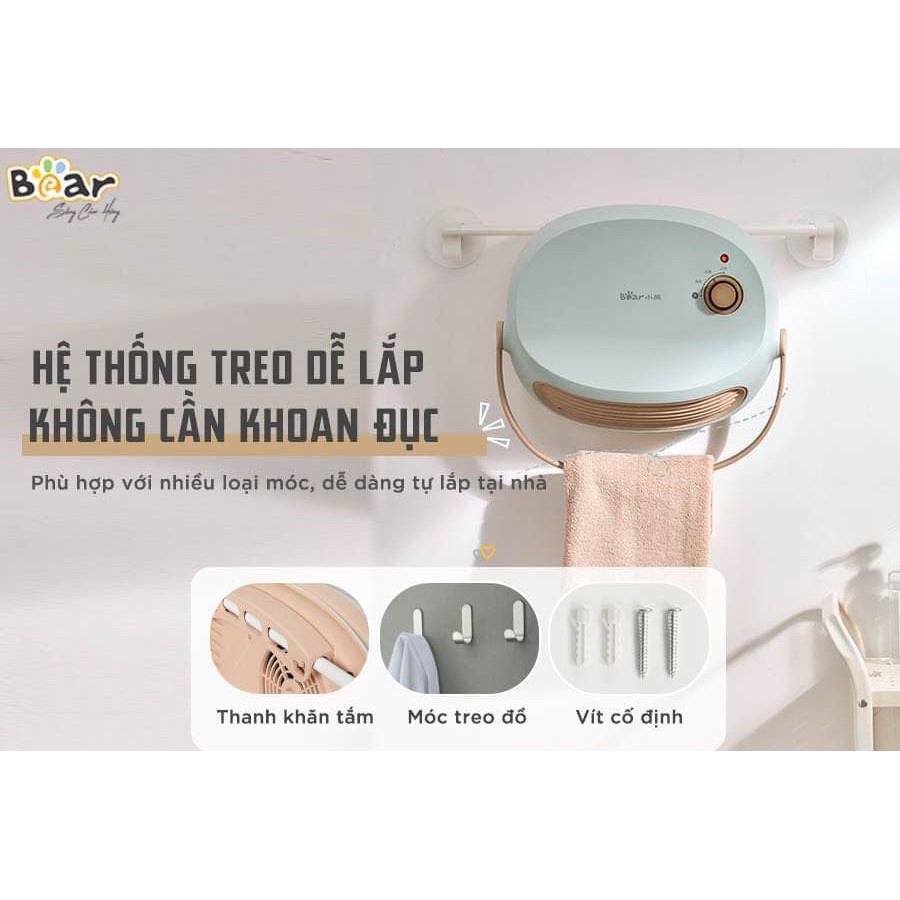 Máy sưởi #Bear cao cấp - chống thấm nước -  không gây khô da.