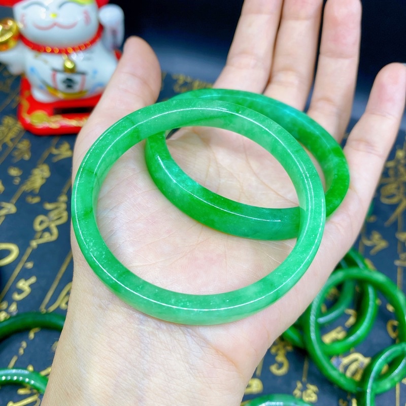 Vòng ngoc sơn thuỷ size 55-62 ☯ Hợp Ngũ Mệnh ☯ Hộ Thân, Bình An, Tài Lộc, May Mắn, Sức Khoẻ