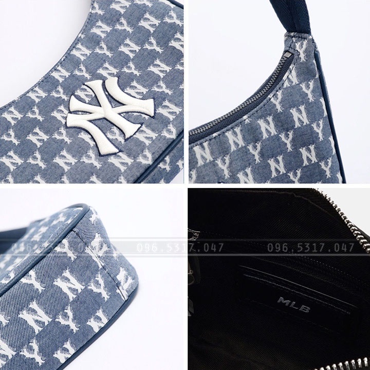Túi Kẹp Nách NY MLB,Hàng Xuất full Tem, Chất Vải Polly Cotton Chắc Chắn, Phong Cách Hàn Quốc - Túi Xách NY MLB