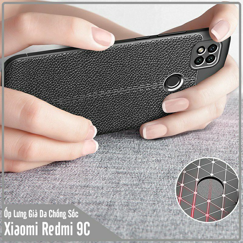 Ốp lưng Xiaomi redmi 9 9A 9C 9t mi9 se cc9 cc 9E redmi 8 k20 pro k30 pro Vân da Auto focus chống sốc