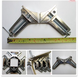 Bộ 4 cái eto kẹp góc vuông để lắp đặt bể cá, tủ kính, thi công cơ khí, điêu khắc... màu bạc
