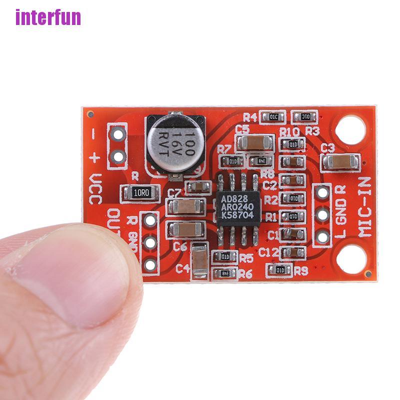 Bộ Khuếch Đại Micro Ad828 Dc 3.7V-15V 12V Chất Lượng Cao