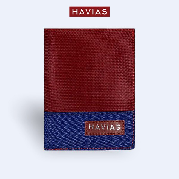 Ví Vải Modern Fabric Vertical Wallet HAVIAS_ Đỏ
