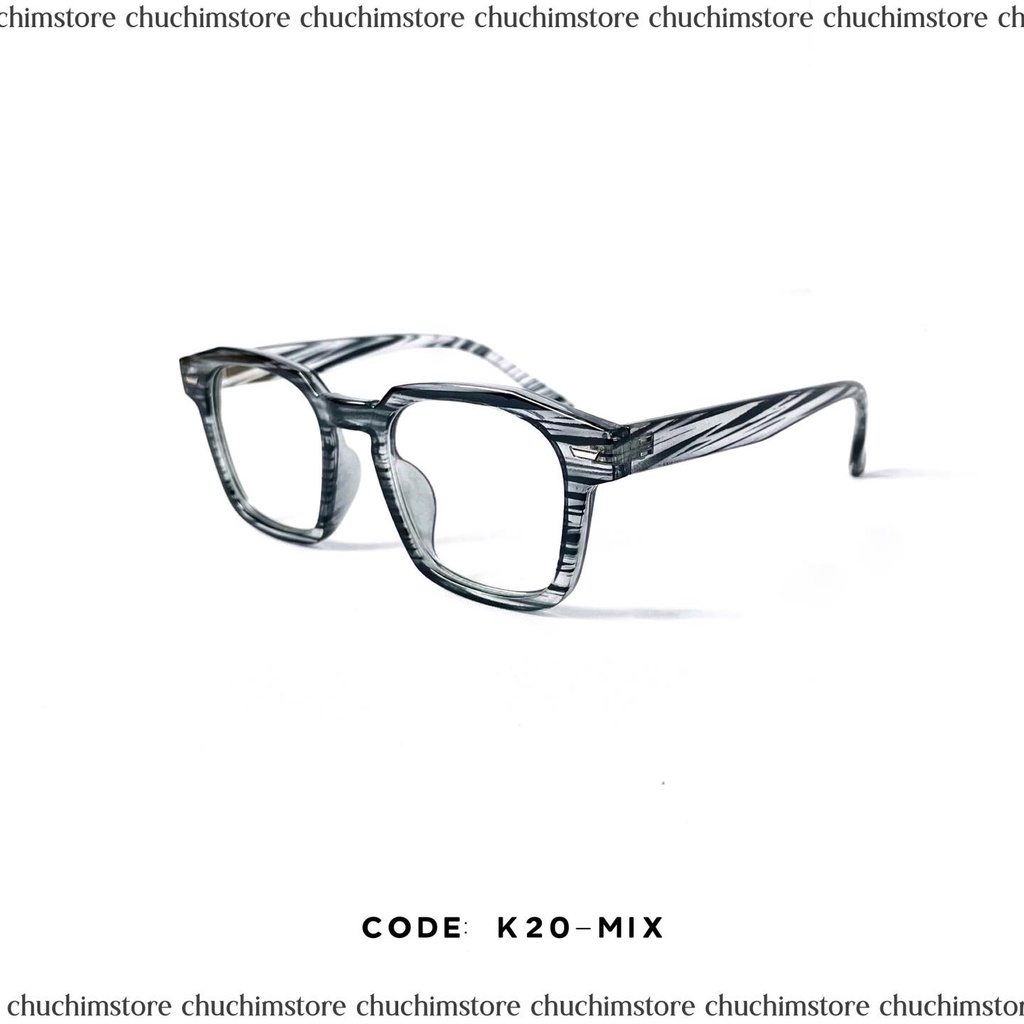 Kính Mắt Cận Vuông Thời Trang Unisex - K008