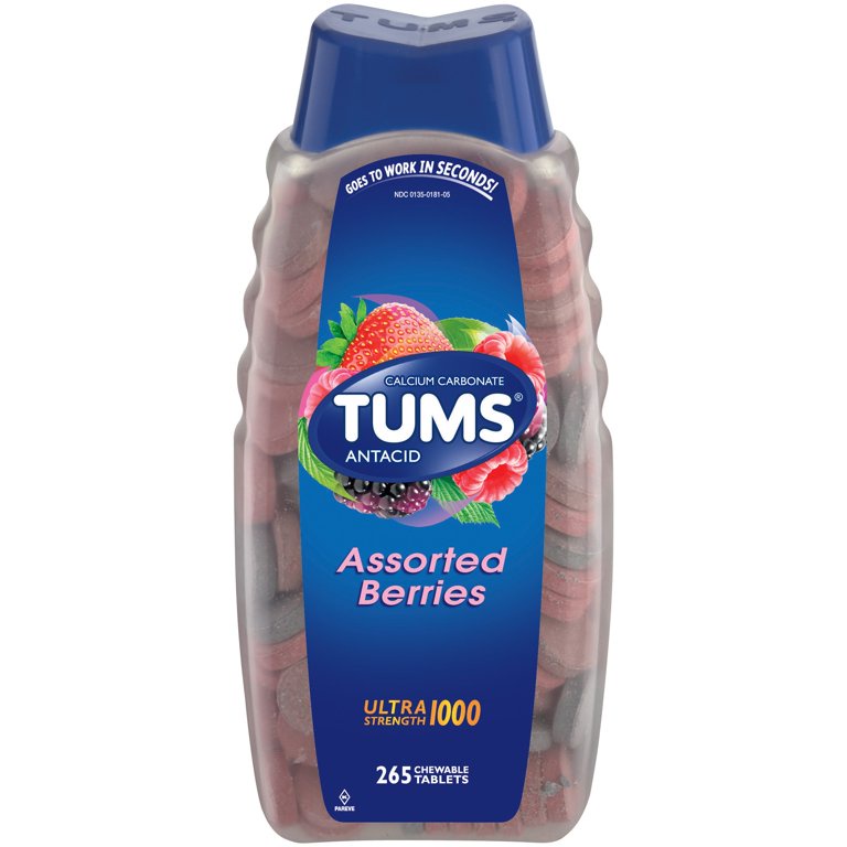 Kẹo nhai hương trái cây Tums Assorted Beries 265 viên - Mỹ