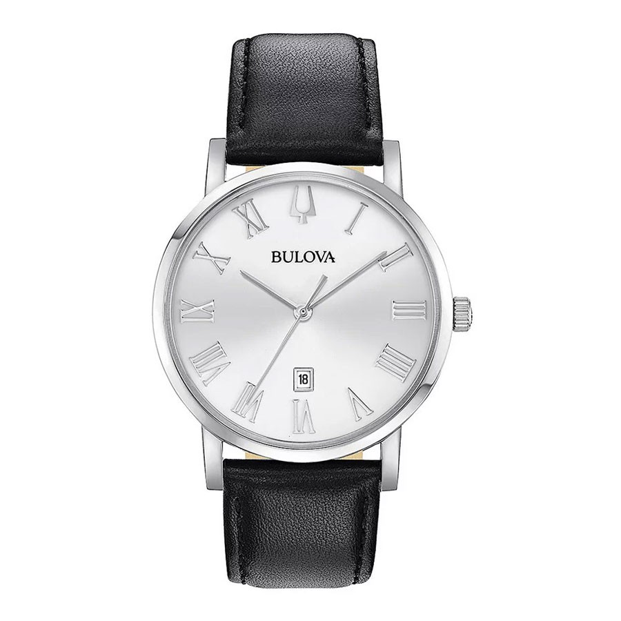 Đồng Hồ Bulova Nam Dây Da Pin-Quartz 96B312 - Mặt Trắng (40mm)