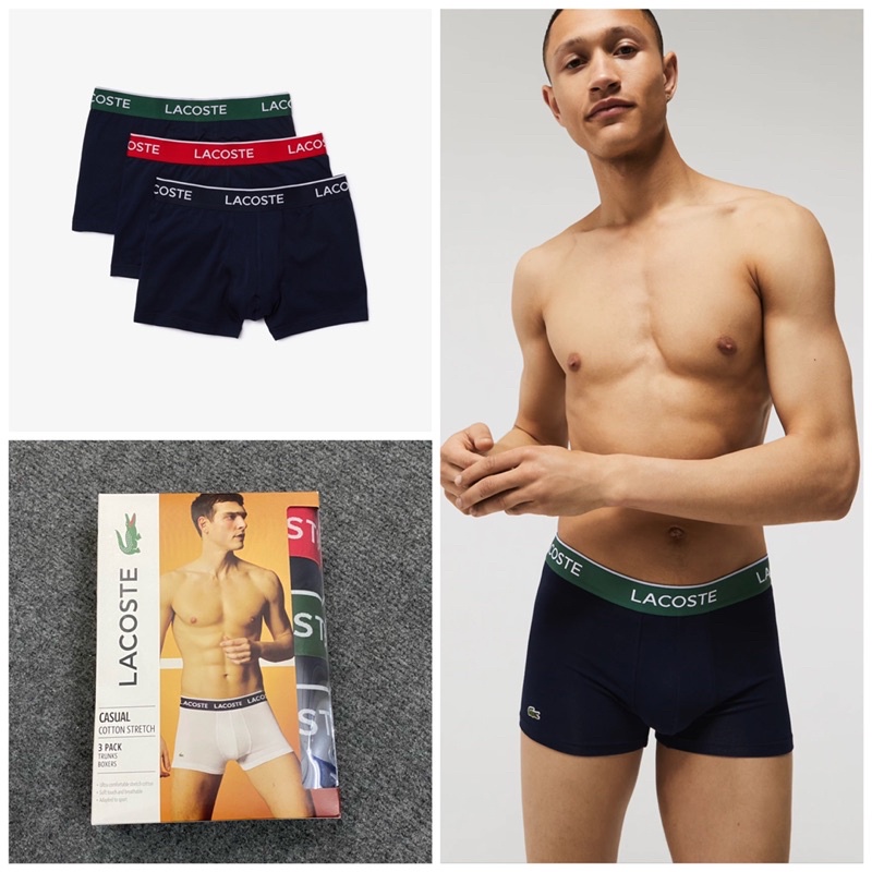 Pack 3 Chiếc Quần Sịp Lacoste Chính Hãng