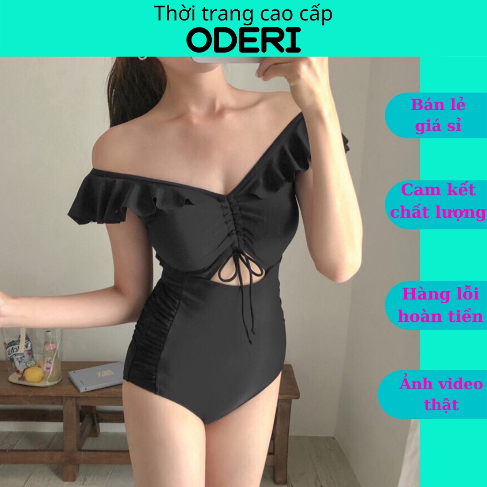 Bikini, Đồ Bơi Đi Biển Một Mảnh thân Liền Dây Rút Ngực Secxy ODERI LT-054