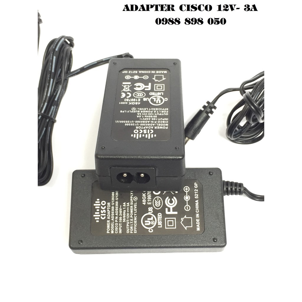 BÁN ADAPTER 12V 3A CISCO CHÍNH HÃNG SHOPPHUKIEN192