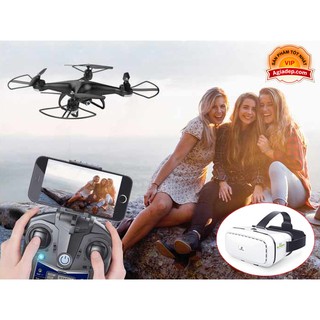 Flycam Drone thần thánh Holystone HS110D-S2 + Kính 3D VR (Máy bay quay phim điều khiển từ xa - Bán chạy trên Amazon)